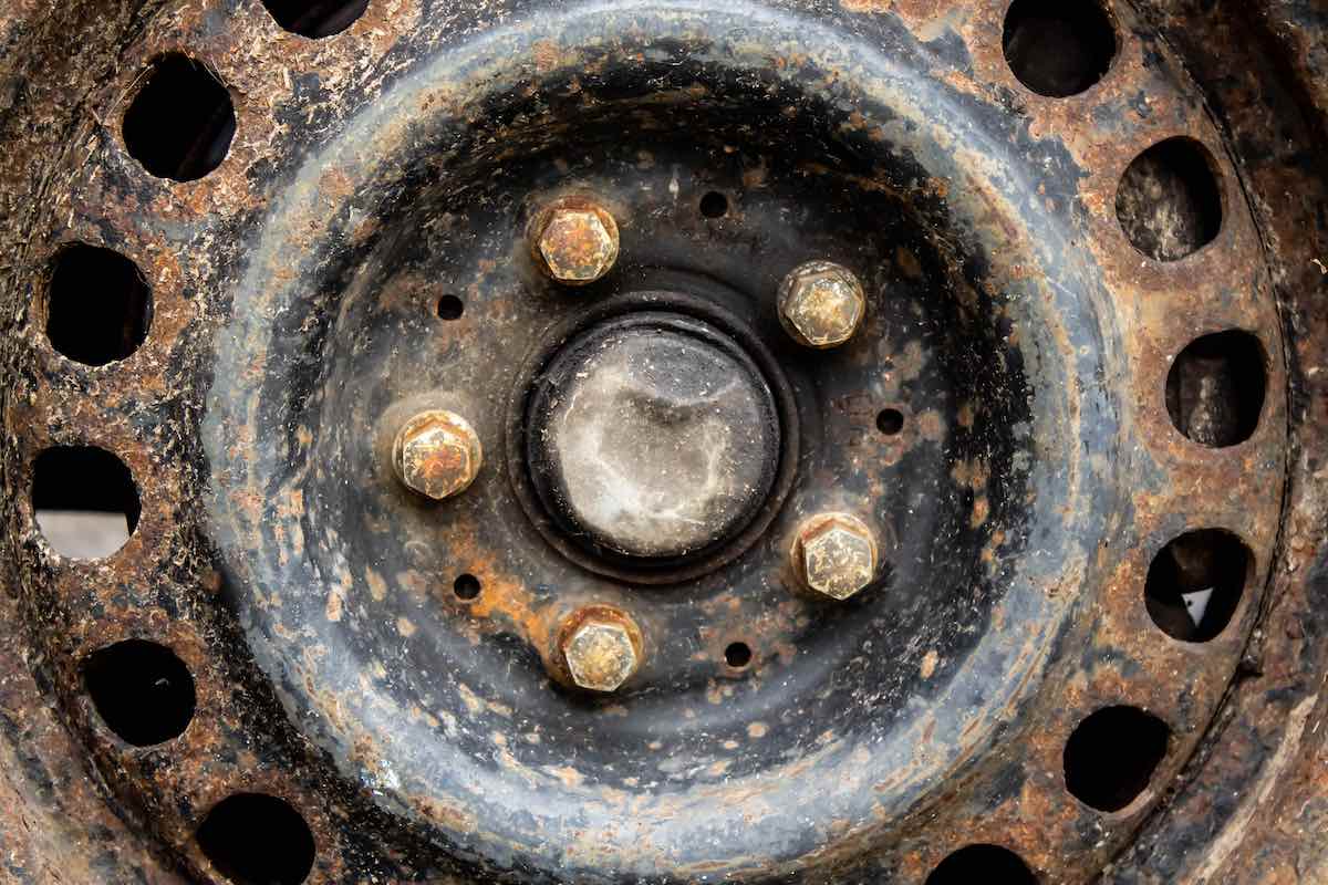 Rusted Wheel Hub